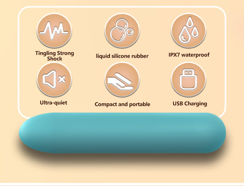 Rubber Fully-coated Bullet Vibrator