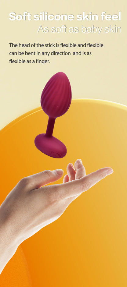 Vibrating Silicone Butt Plug With Remote Control