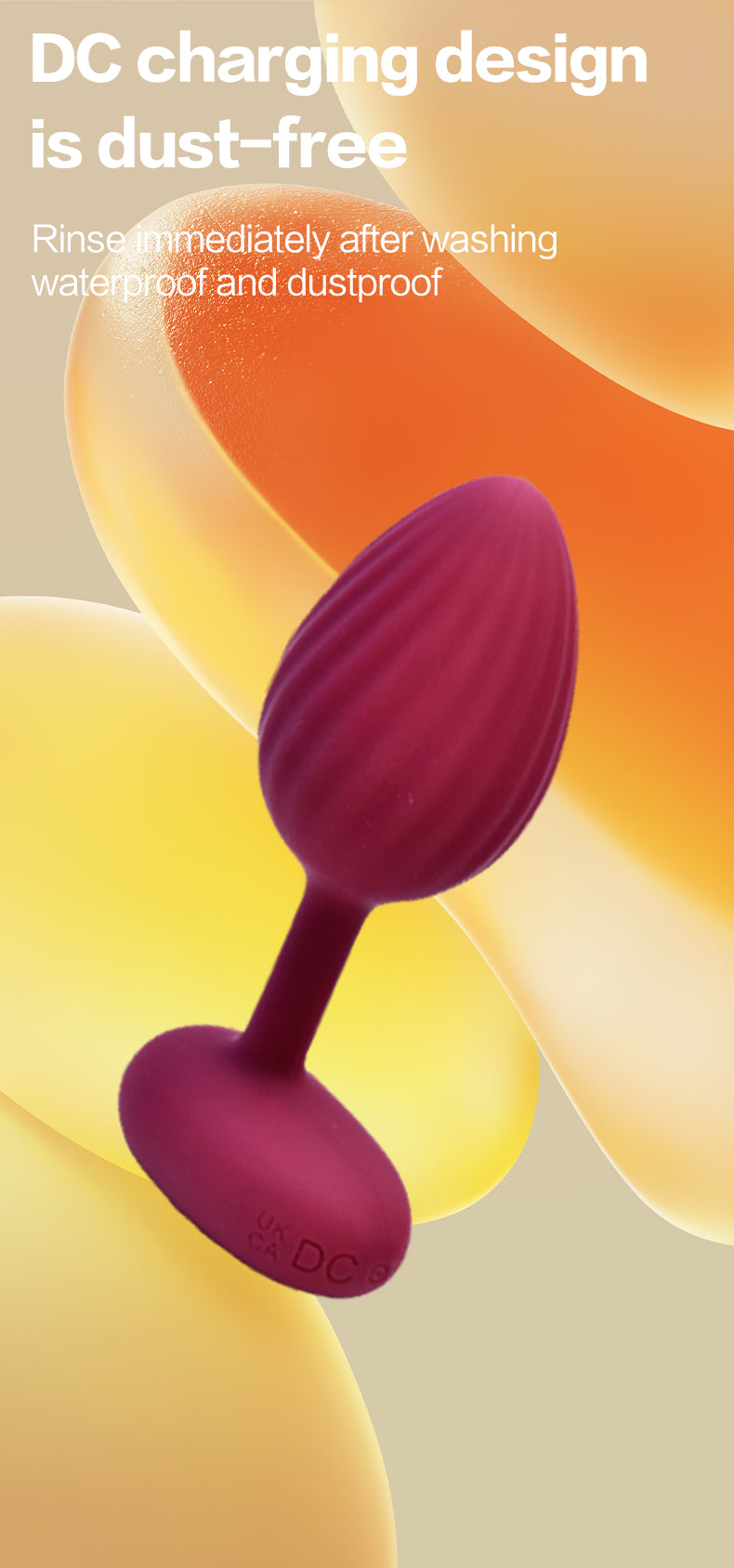 Vibrating Silicone Butt Plug With Remote Control