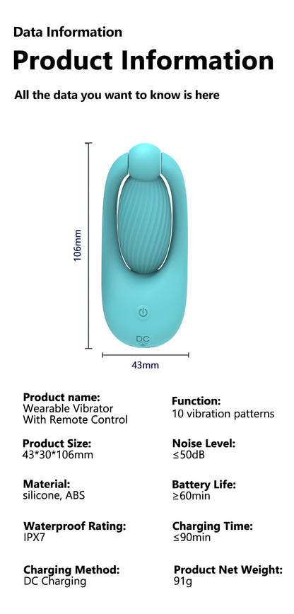 Wearable Vibrator With Remote Control