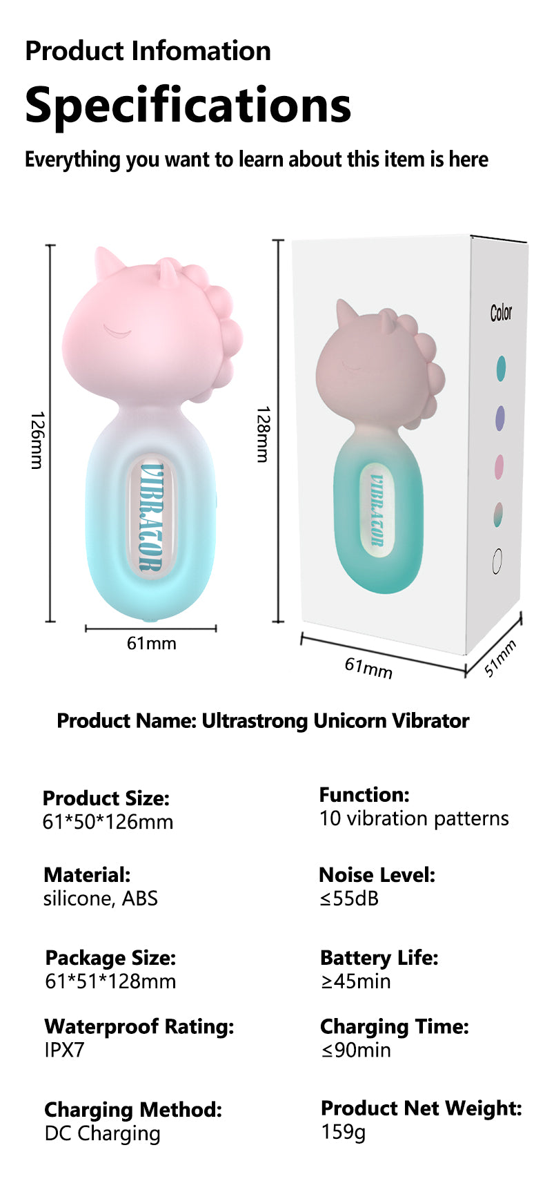 Ultrastrong Unicorn Vibrator