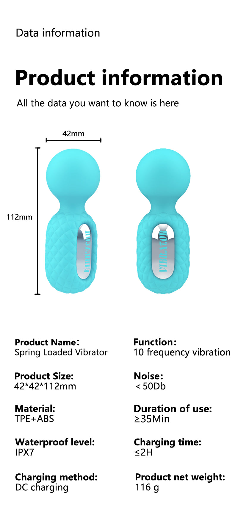 Ultrastrong Mini Wand Vibrator