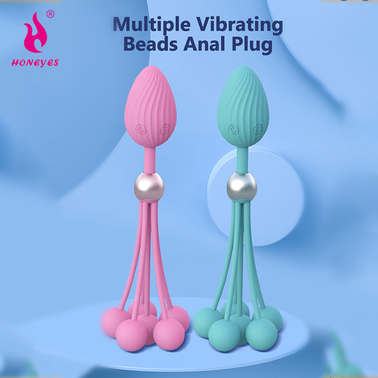 Multiple Vibrating Beads Anal Plug